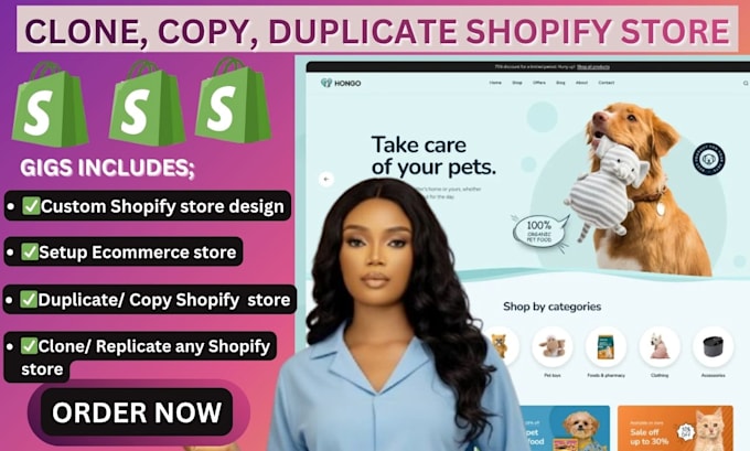clone shopify store duplicate shopify website revamp redesign copy shopify store