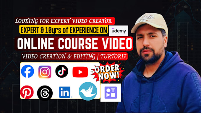 do online video editing, lms course creation, udemy slides, interactive lessons