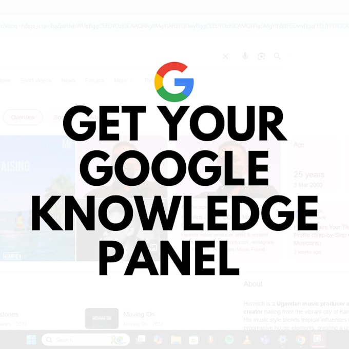 create a google knowledge panel for artist or musician