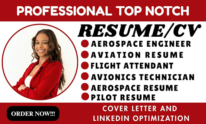write aviation resume for pilots, flight attendants, aerospace engineer avionics