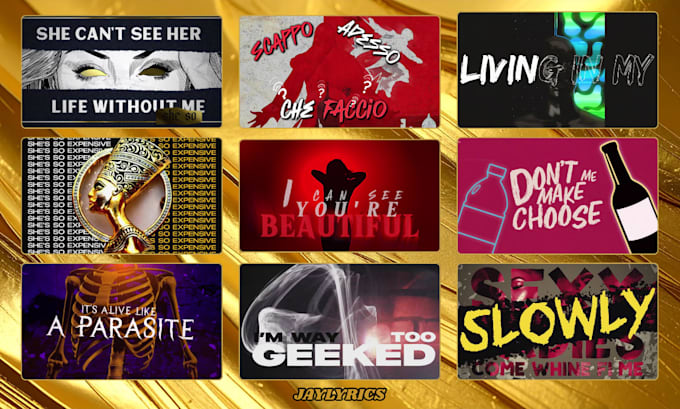 create an animated lyric video for your song