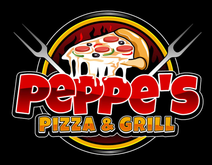 design outstanding pizza logo with express delivery
