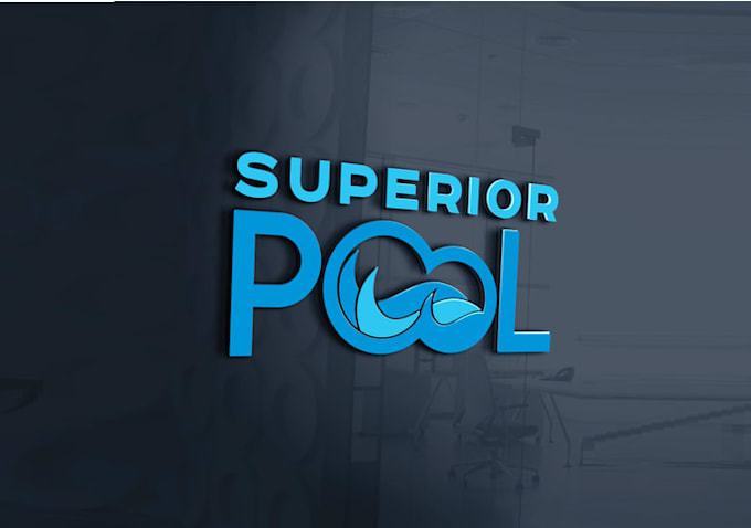 design surprising minimal superior pool logo