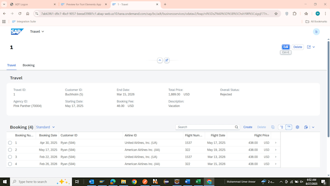 create sap fiori applications using rap model on sap btp