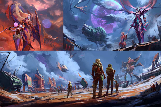 paint concept art, illustration