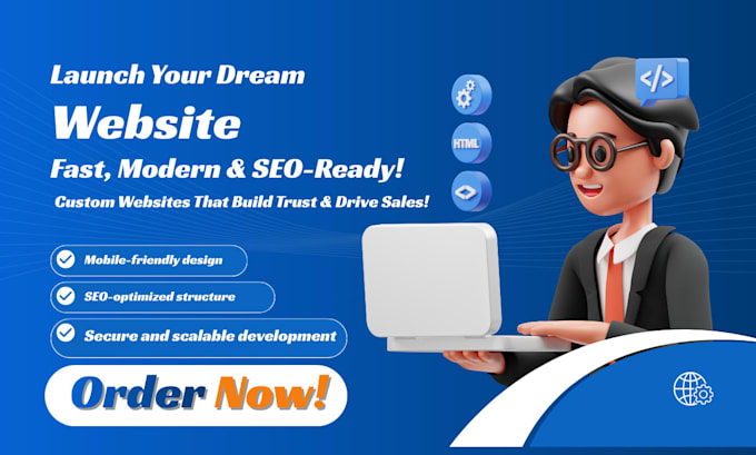provide professional web development services for your business website design