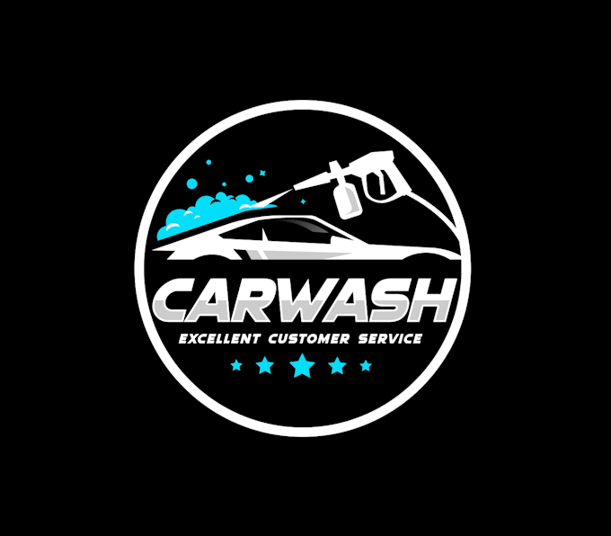 create exclusive and marvelous car wash logo design