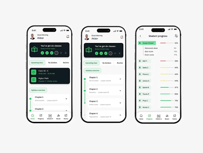 develop school fee payment app, school wallet app, e library app, ai quiz app