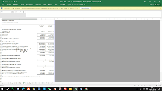 prepare your financial statements