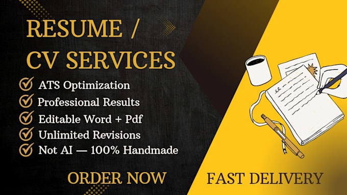 create a professional quality ats optimized resume and CV
