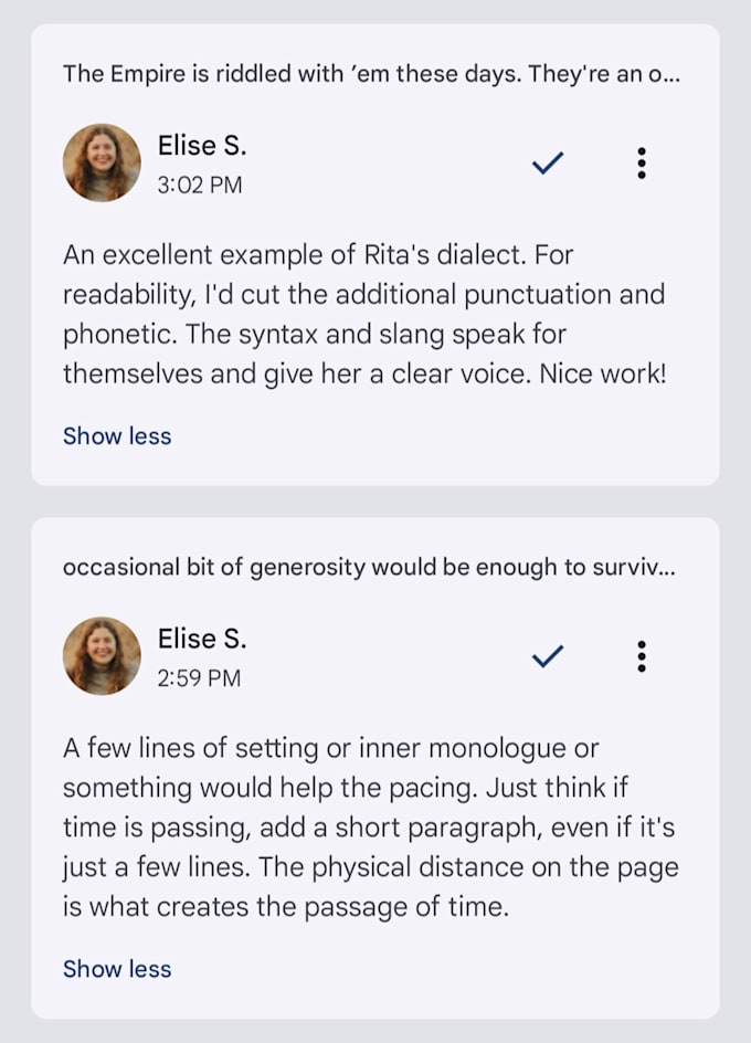 be your developmental beta reader for detailed story critique