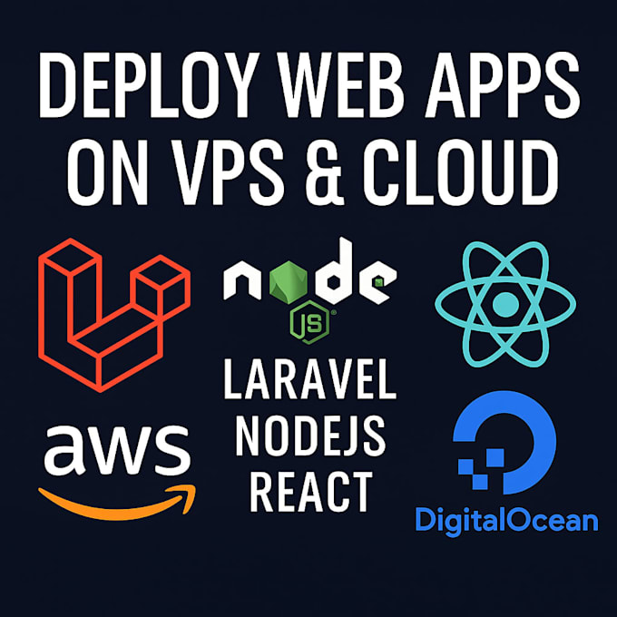deploy laravel nodejs and react apps on vps or cloud servers