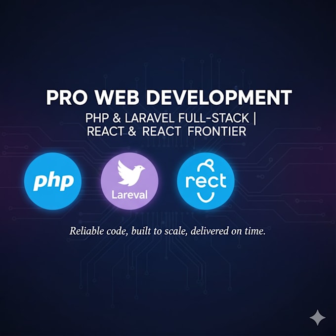 develop and fix PHP, laravel,  and reactjs websites