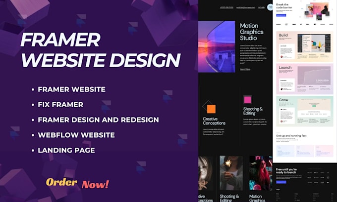 framer website fix framer expert redesign framer portfolio update webflow fix