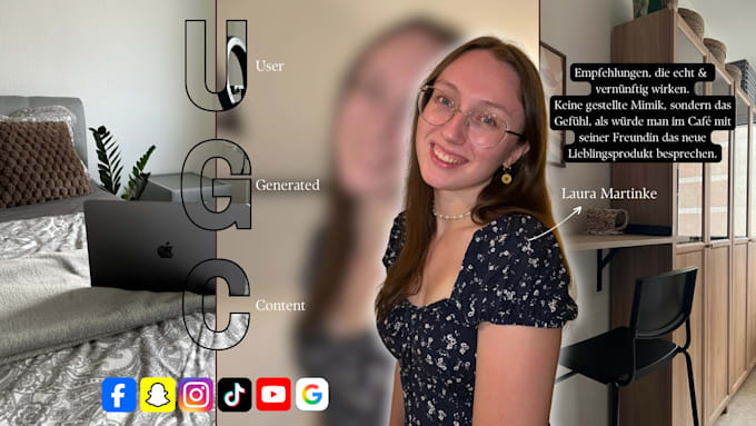 create authentic ugc videos in german, deutsch