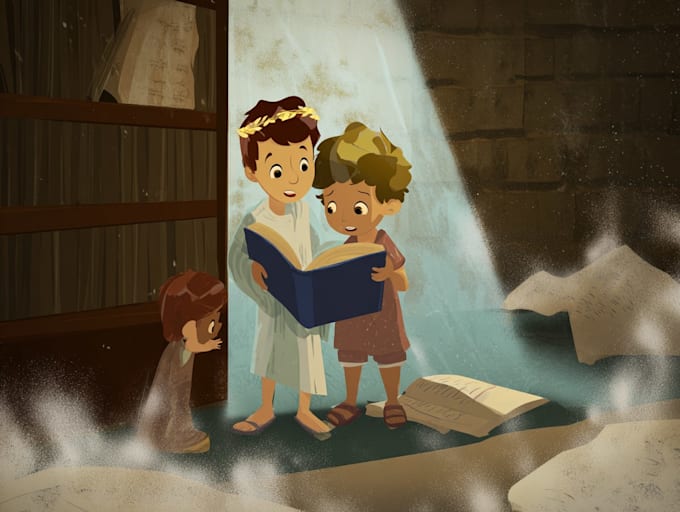 write and illustrate a custom bible story for children