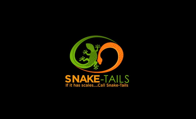 design awesome classic snake tails logo