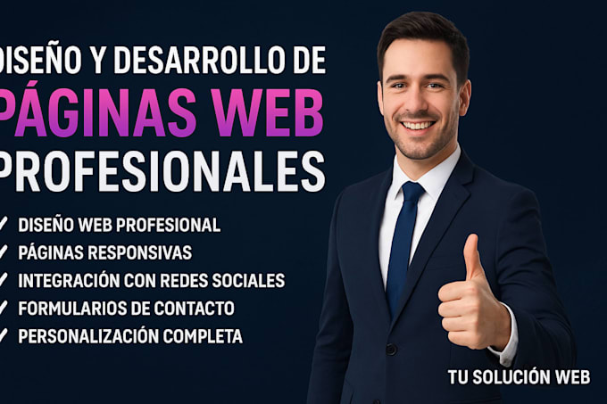 construiré tu página web para tu negocio