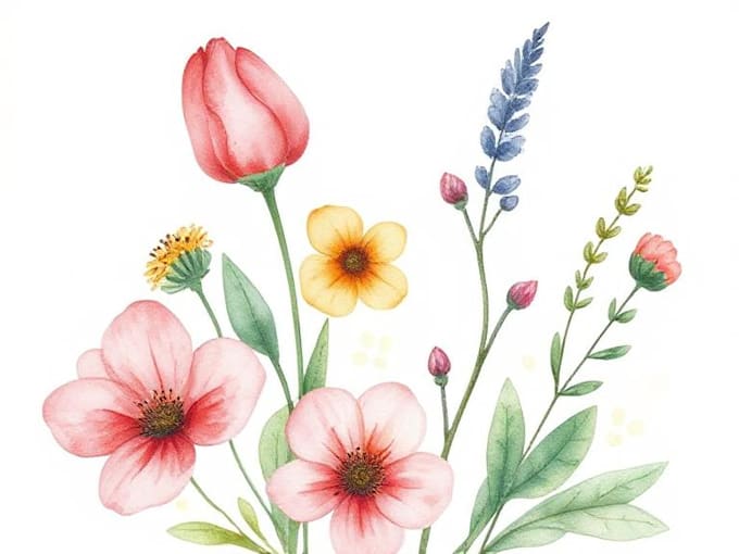 create a botanical watercolor illustration