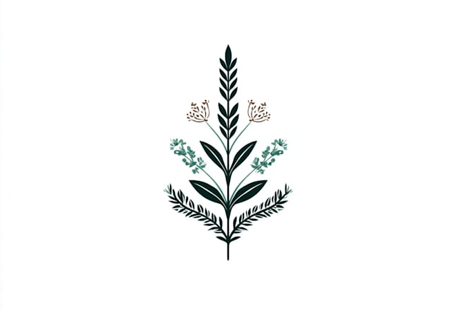 design a unique botanical boho logo