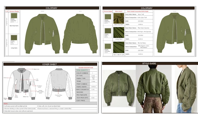 design fashion tech pack clothing techpack design production ready