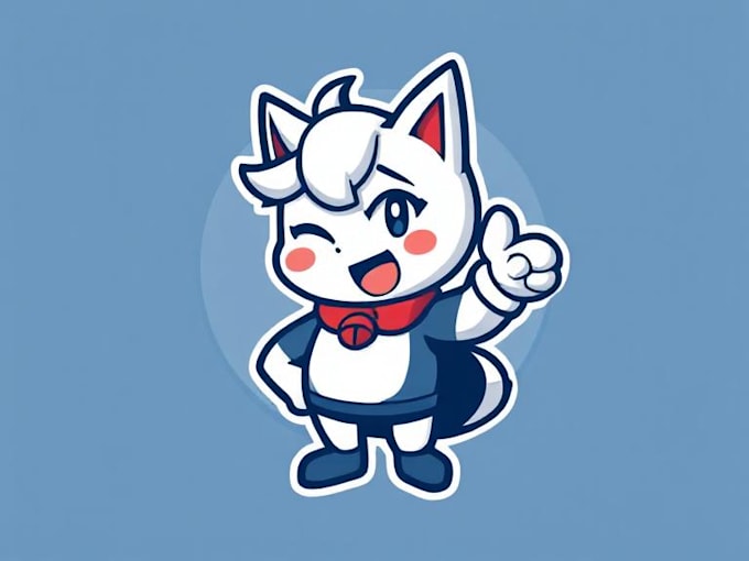 design logo with anime mascot
