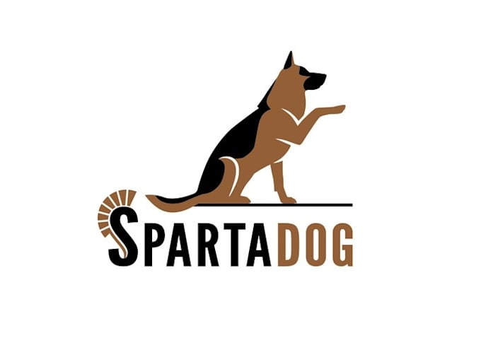 design memorable powerful sparta dog logo