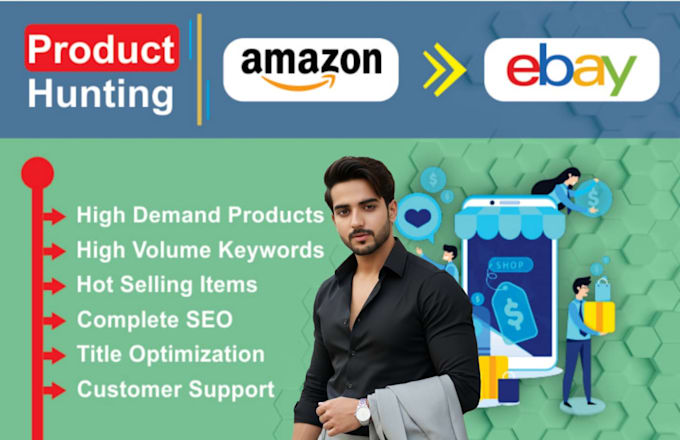 we will do a product hunting for amazon to ebay dropshipping