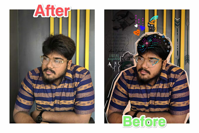 edit photo with doodle in funny way