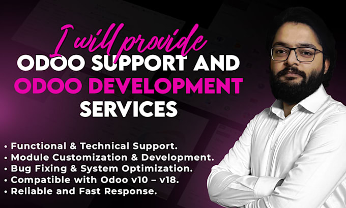 provide odoo support and odoo development services