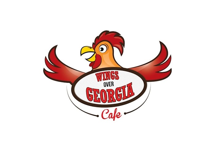 design update wings over georgia cafe logo