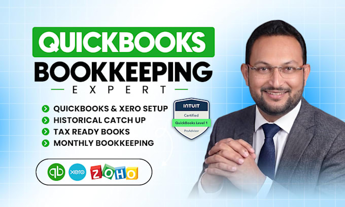 do quickbooks cleanup, quickbooks online bookkeeping, xero and zoho