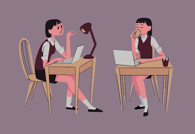 create a flat vector style illustration