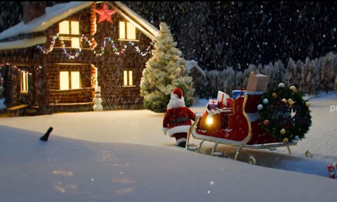 create stunning custom 3d christmas animation video for holidays