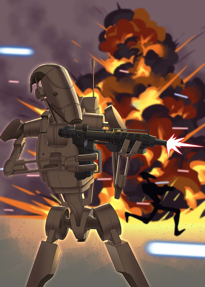 illustrate high quality futuristic mecha designs