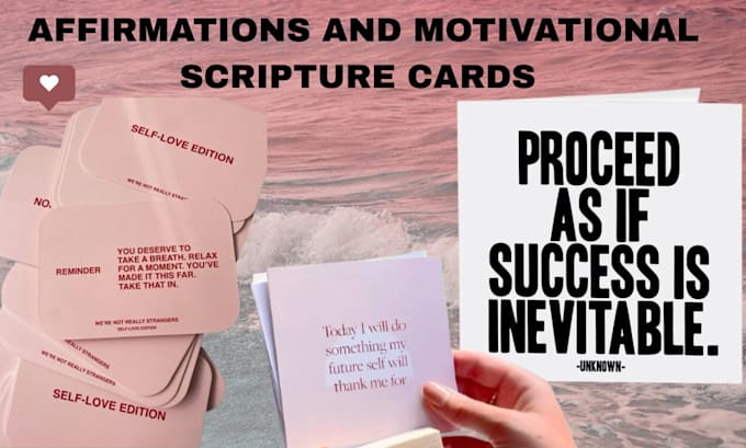 design printable affirmation motivational scripture cards