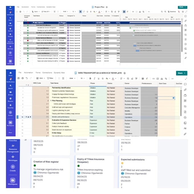 build and optimize your project management workflows and systems