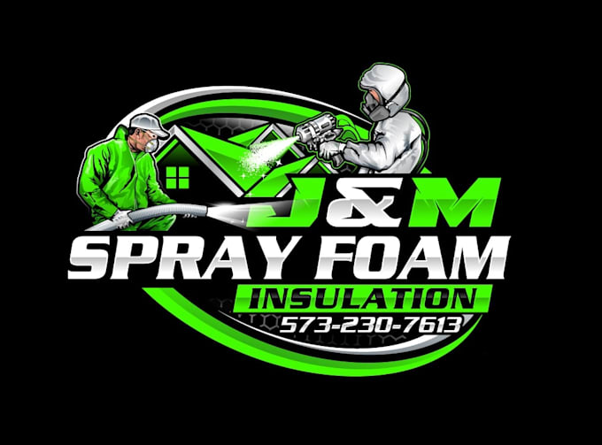 create a spray foam insulation logo design
