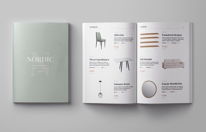 create a professional product catalog design