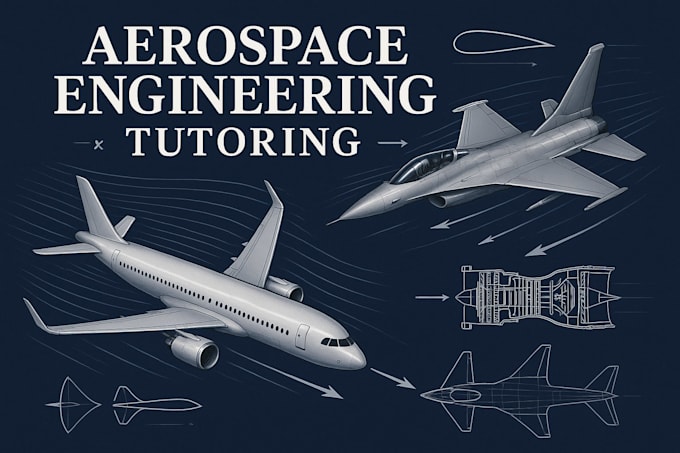 tutor aerodynamics, propulsion, aircraft design in aerospace engineering course