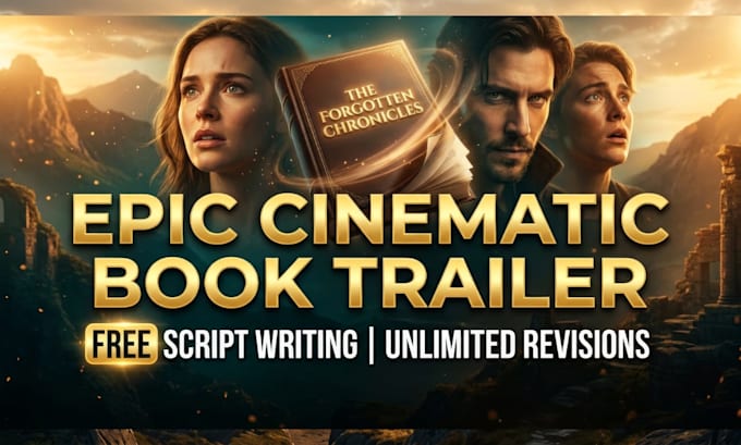 create an epic cinematic book trailer promo video