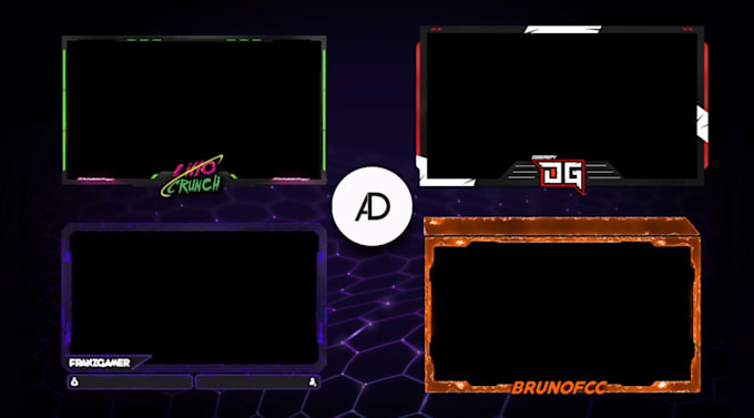 design a custom animated facecam frame for your stream