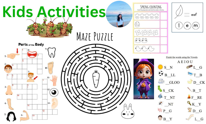 create fun and engaging activity sheets for kids