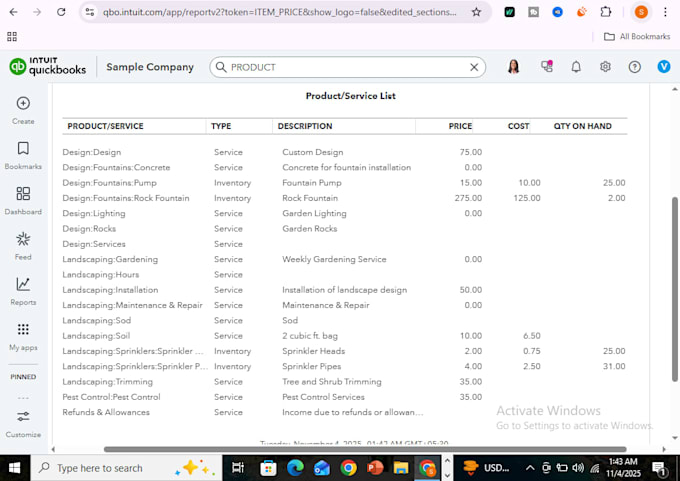 setup inventory tracking in quickbooks online