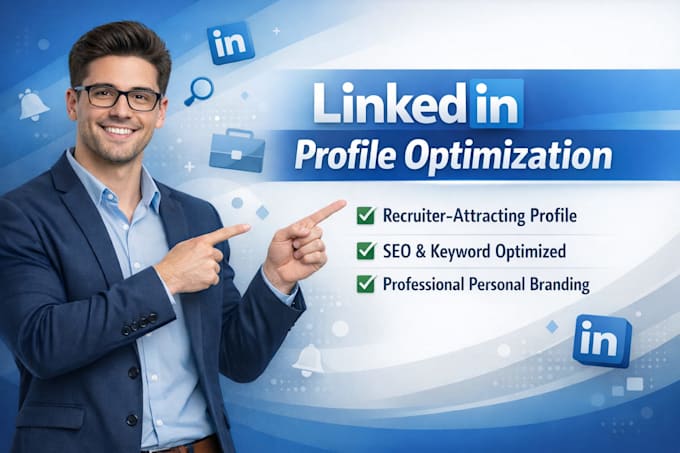 do a fully linkedin profile optimization and your bio banner