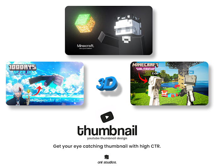 create custom minecraft thumbnails