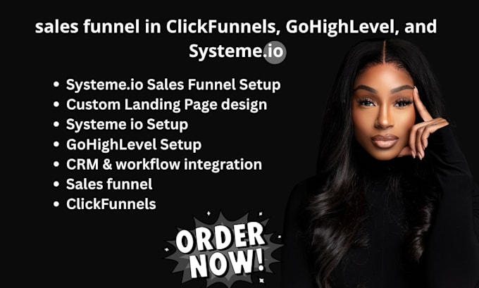 create a converting sales funnel in clickfunnels, gohighlevel, and systeme io