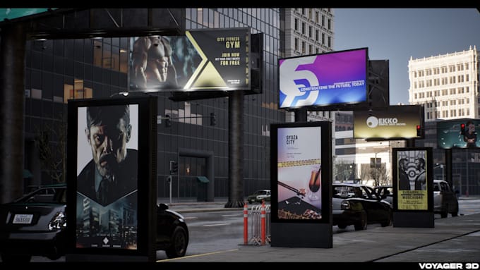 make anamorphic 3d animation video for your led billboards