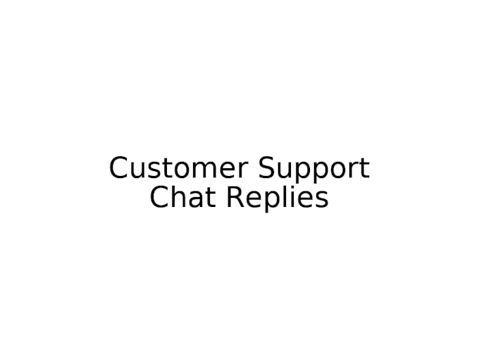 respond to customer messages