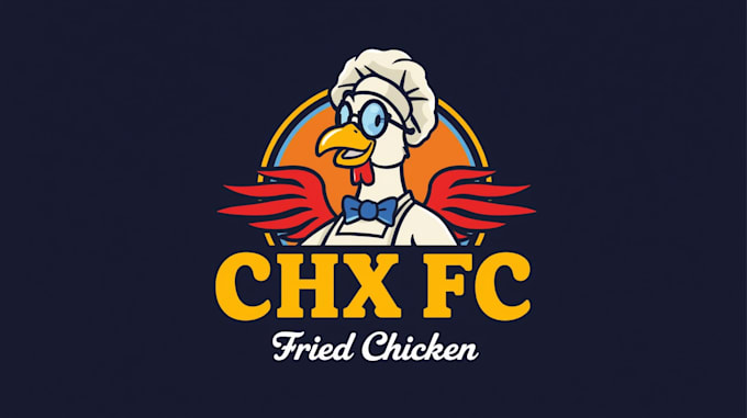 design awesome fried chicken logo within two days